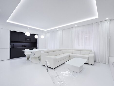 Pronájem designového bytu 3+kk, 80 m2, Praha 10, Vršovice